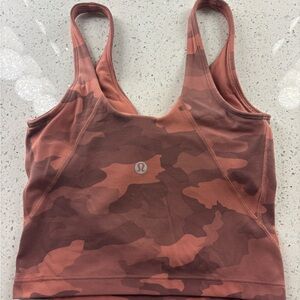 lululemon athletica Women's Camouflage Sports Bra - Rust Brown